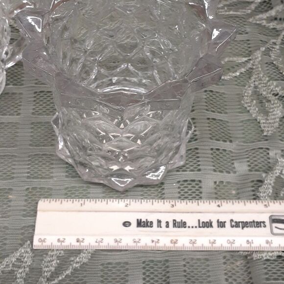 3 pc. Antique,1928, FOSTORIA“American” Pattern #2056, Creamer, Sugar, & dish. - Picture 12 of 13